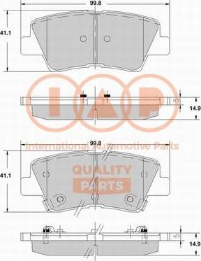 IAP QUALITY PARTS 704-07120X - Тормозные колодки, дисковые, комплект unicars.by