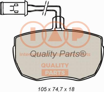 IAP QUALITY PARTS 704-14050X - Тормозные колодки, дисковые, комплект unicars.by