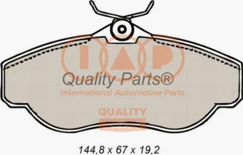 IAP QUALITY PARTS 704-14060X - Тормозные колодки, дисковые, комплект unicars.by