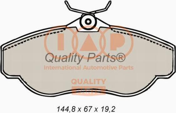 IAP QUALITY PARTS 704-14060 - Тормозные колодки, дисковые, комплект unicars.by