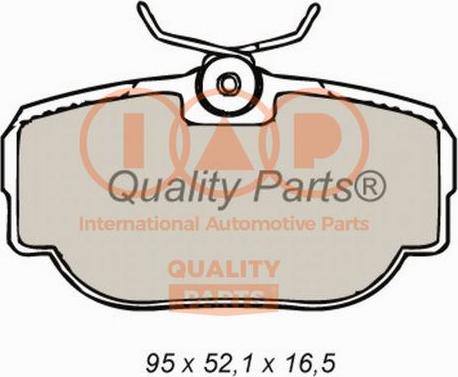 IAP QUALITY PARTS 704-14061 - Тормозные колодки, дисковые, комплект unicars.by