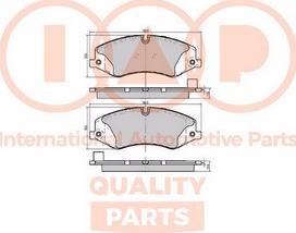 IAP QUALITY PARTS 704-14080X - Тормозные колодки, дисковые, комплект unicars.by