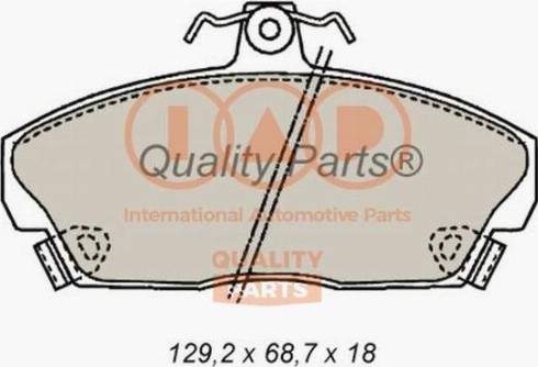 IAP QUALITY PARTS 704-14070X - Тормозные колодки, дисковые, комплект unicars.by