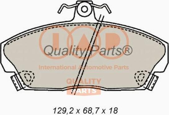 IAP QUALITY PARTS 704-14070P - Тормозные колодки, дисковые, комплект unicars.by