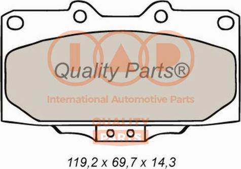 IAP QUALITY PARTS 704-15040 - Тормозные колодки, дисковые, комплект unicars.by