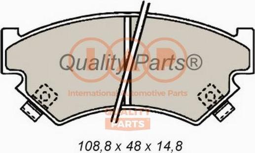 IAP QUALITY PARTS 704-15011 - Тормозные колодки, дисковые, комплект unicars.by