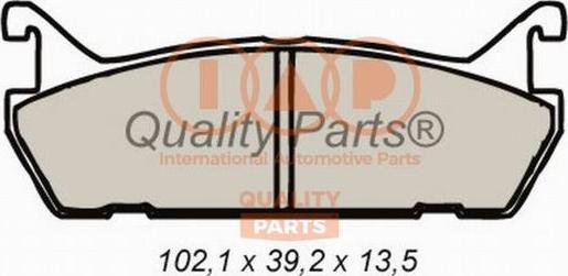 IAP QUALITY PARTS 704-16092 - Тормозные колодки, дисковые, комплект unicars.by