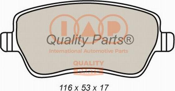 IAP QUALITY PARTS 704-16066 - Тормозные колодки, дисковые, комплект unicars.by