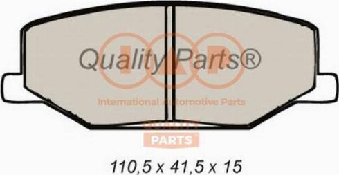 IAP QUALITY PARTS 704-16020X - Тормозные колодки, дисковые, комплект unicars.by