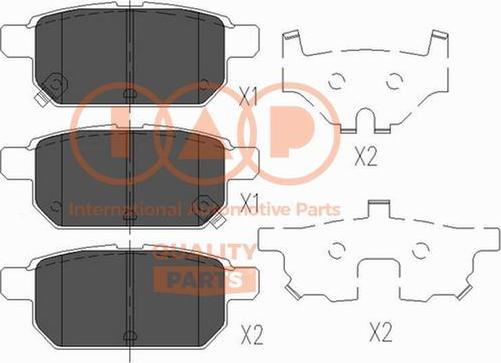 IAP QUALITY PARTS 704-16102X - Тормозные колодки, дисковые, комплект unicars.by