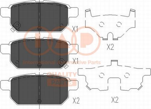 IAP QUALITY PARTS 704-16102 - Тормозные колодки, дисковые, комплект unicars.by