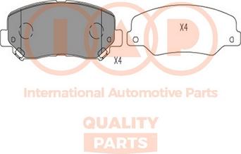 IAP QUALITY PARTS 704-10055 - Тормозные колодки, дисковые, комплект unicars.by