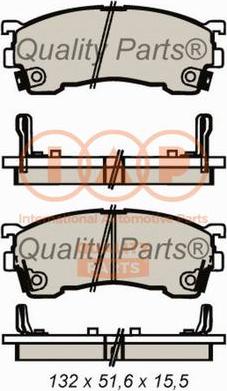 IAP QUALITY PARTS 704-11054 - Тормозные колодки, дисковые, комплект unicars.by