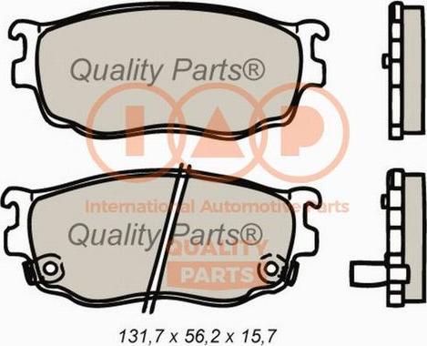 IAP QUALITY PARTS 704-11056X - Тормозные колодки, дисковые, комплект unicars.by