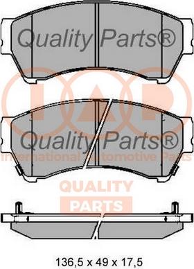 IAP QUALITY PARTS 704-11058 - Тормозные колодки, дисковые, комплект unicars.by