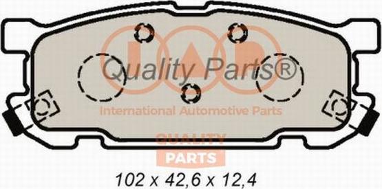 IAP QUALITY PARTS 704-11035 - Тормозные колодки, дисковые, комплект unicars.by