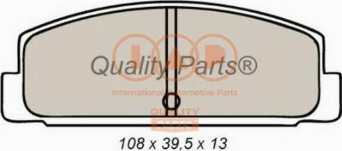 IAP QUALITY PARTS 704-11026X - Тормозные колодки, дисковые, комплект unicars.by