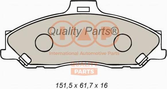 IAP QUALITY PARTS 704-11072 - Тормозные колодки, дисковые, комплект unicars.by