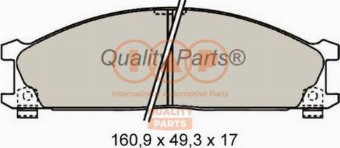 IAP QUALITY PARTS 704-13041X - Тормозные колодки, дисковые, комплект unicars.by