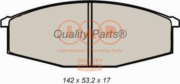 IAP QUALITY PARTS 704-13010 - Тормозные колодки, дисковые, комплект unicars.by