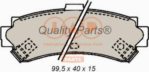 IAP QUALITY PARTS 704-13089X - Тормозные колодки, дисковые, комплект unicars.by