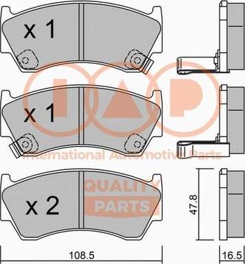 IAP QUALITY PARTS 704-13088P - Тормозные колодки, дисковые, комплект unicars.by