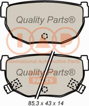 IAP QUALITY PARTS 704-13079 - Тормозные колодки, дисковые, комплект unicars.by