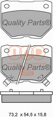 IAP QUALITY PARTS 704-13074 - Тормозные колодки, дисковые, комплект unicars.by