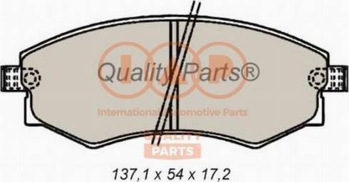 IAP QUALITY PARTS 704-13076X - Тормозные колодки, дисковые, комплект unicars.by