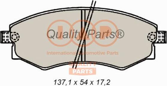 IAP QUALITY PARTS 704-13076 - Тормозные колодки, дисковые, комплект unicars.by