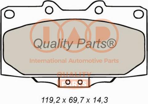 IAP QUALITY PARTS 704-13078 - Тормозные колодки, дисковые, комплект unicars.by