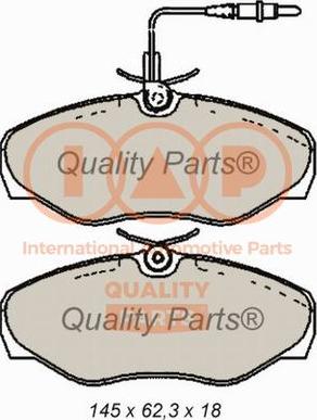 IAP QUALITY PARTS 704-13163 - Тормозные колодки, дисковые, комплект unicars.by