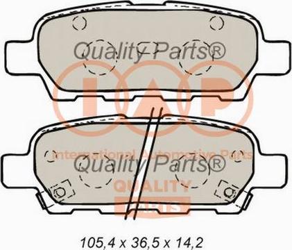 IAP QUALITY PARTS 704-13101X - Тормозные колодки, дисковые, комплект unicars.by