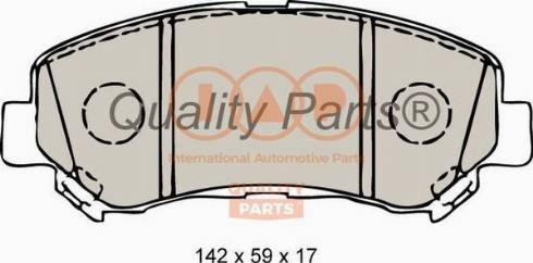 IAP QUALITY PARTS 704-13102X - Тормозные колодки, дисковые, комплект unicars.by