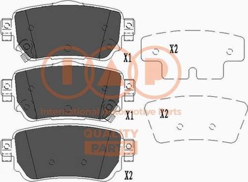 IAP QUALITY PARTS 704-13112X - Тормозные колодки, дисковые, комплект unicars.by