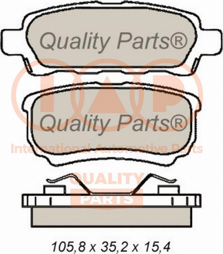 IAP QUALITY PARTS 704-12094 - Тормозные колодки, дисковые, комплект unicars.by