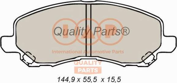 IAP QUALITY PARTS 704-12093 - Тормозные колодки, дисковые, комплект unicars.by