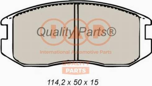 IAP QUALITY PARTS 704-12092X - Тормозные колодки, дисковые, комплект unicars.by