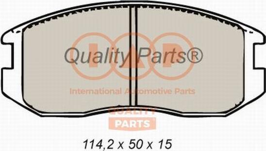 IAP QUALITY PARTS 704-12092 - Тормозные колодки, дисковые, комплект unicars.by