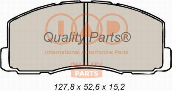 IAP QUALITY PARTS 704-12051 - Тормозные колодки, дисковые, комплект unicars.by