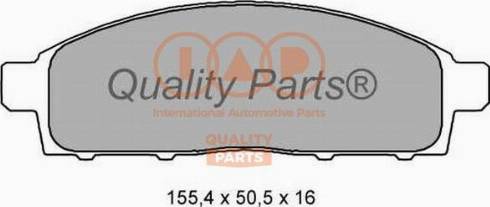 IAP QUALITY PARTS 704-12034X - Тормозные колодки, дисковые, комплект unicars.by