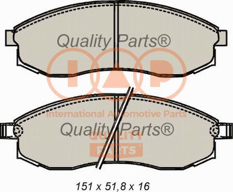 IAP QUALITY PARTS 704-12032 - Тормозные колодки, дисковые, комплект unicars.by