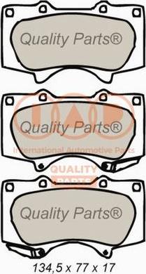 IAP QUALITY PARTS 704-12028 - Тормозные колодки, дисковые, комплект unicars.by