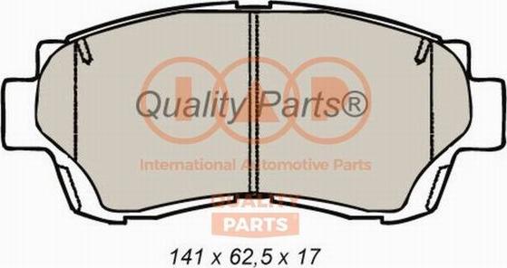 IAP QUALITY PARTS 704-17098 - Тормозные колодки, дисковые, комплект unicars.by