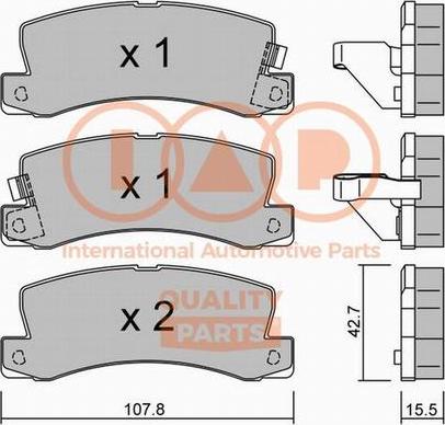 IAP QUALITY PARTS 704-17097P - Тормозные колодки, дисковые, комплект unicars.by