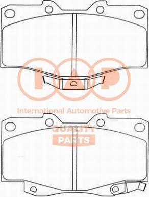 IAP QUALITY PARTS 704-17060P - Тормозные колодки, дисковые, комплект unicars.by