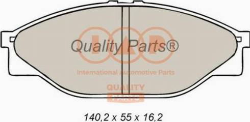 IAP QUALITY PARTS 704-17062X - Тормозные колодки, дисковые, комплект unicars.by