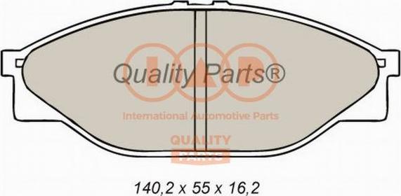 IAP QUALITY PARTS 704-17062 - Тормозные колодки, дисковые, комплект unicars.by