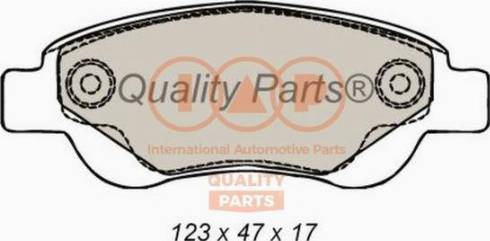 IAP QUALITY PARTS 704-17006X - Тормозные колодки, дисковые, комплект unicars.by