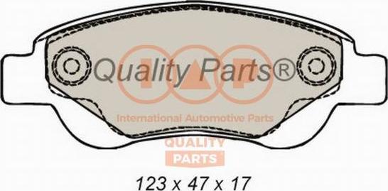 IAP QUALITY PARTS 704-17006 - Тормозные колодки, дисковые, комплект unicars.by